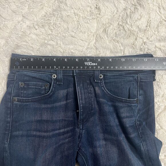 Rag & Bone Ankle Skinny Jeans Womens 24 Dark Wash Raw Hem W1526K089 - Picture 9 of 12